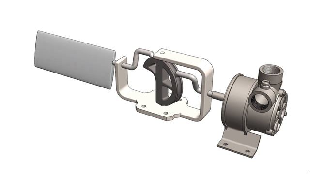 Sea Waves Energy Generator Drive Mechanism using SolidWorks. смотреть онлайн