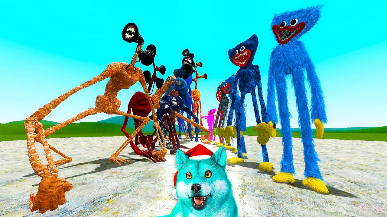 Семья сиреноголовых против семья хагги вагги в гаррис мод! Garry's Mod смотреть онлайн