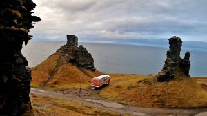 24. НА АВТОДОМЕ ПАЗ-3201 ЗАЕХАЛ НА ЗАБРОШЕННЫЕ БЕРЕГОВЫЕ АРТИЛЛЕРИЙСКИЕ БАТАРЕИ ПОЛУОСТРОВА СРЕДНИЙ