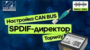 Настройка CAN BUS на магнитолах Topway. SPDIF-директор