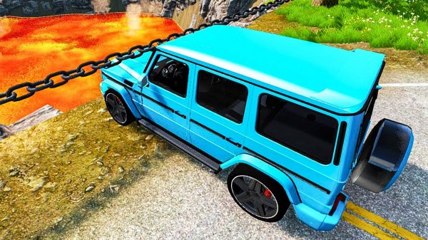 АВТОМОБИЛИ VS ЦЕПИ 😱|BeamNG.Drive|Бемиджи Драйв