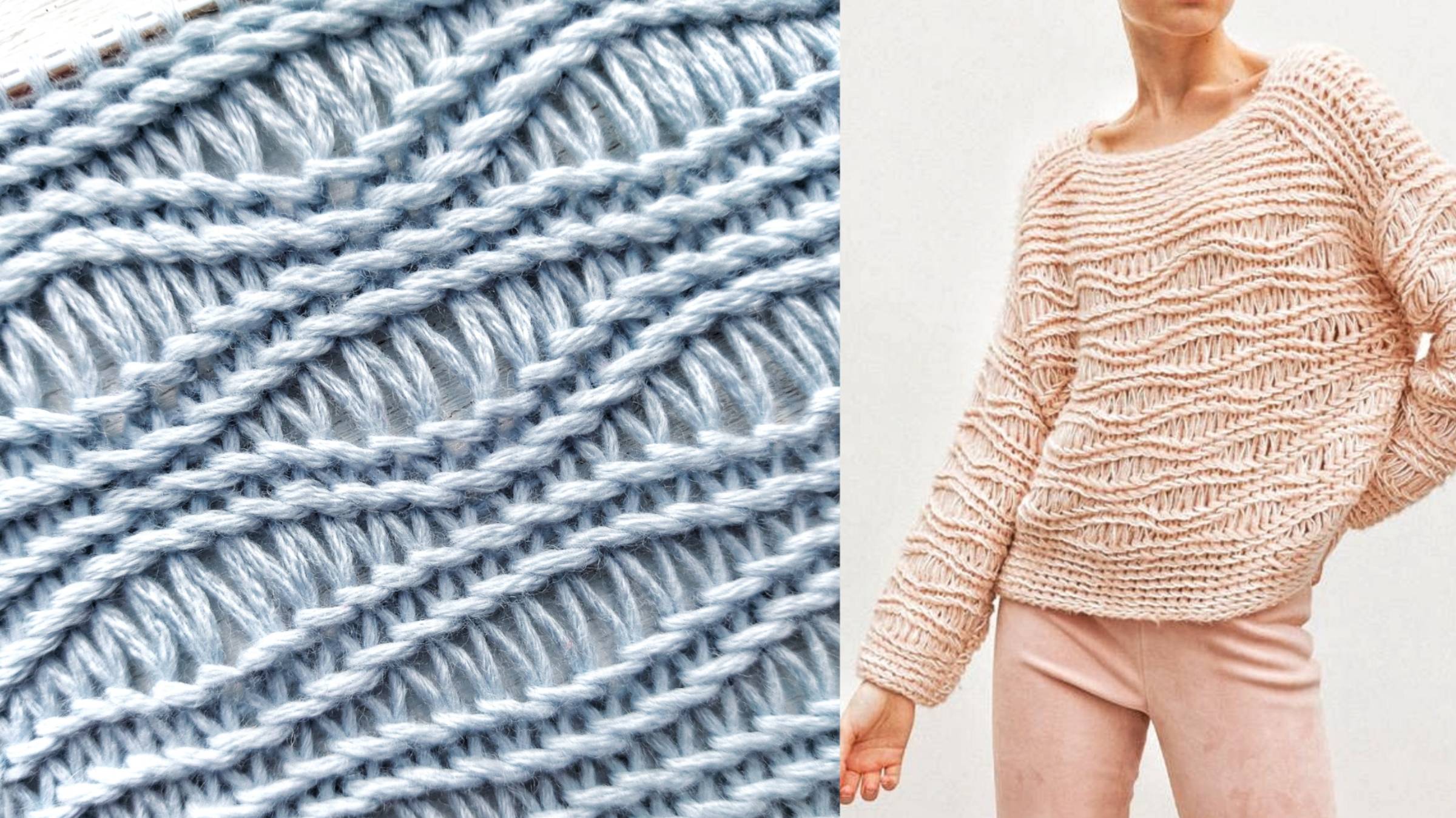 Необычный узор спицами от дизайнера Ирис фон Арним смотреть онлайн