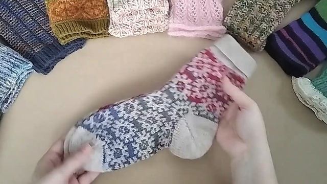 Декабрьские сапожки/Итоги проекта #носочная_коробочка_шурм #knittingsocks #handmade #вязаниеспицами