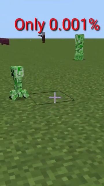 ONLY 0.001 % CHANCE IN MINECRAFT | FOUND A BABY CREEPER | #shorts смотреть онлайн
