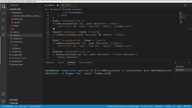 Udemy – Building Web APIs With Rust (beginners)