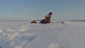 Зимняя рыбалка 18.03.2025. Проверка перемёта.