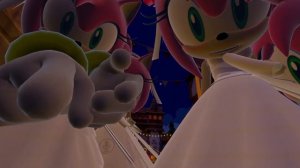 Amy Rose in a wedding dress raid| vrchat