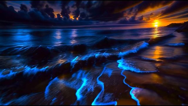 Glowing Shore - 1 hour - 4K ULTRA HD 60fps смотреть онлайн