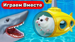 Лабиринт для Хомяка ! Умный Хомяк и Подводный лабиринт с ЛОВУШКАМИ ! Видео для детей