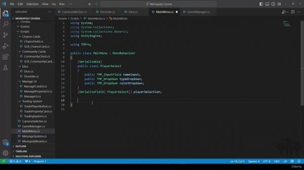 Unity Game Tutorial Monopoly 3D - Board Game11