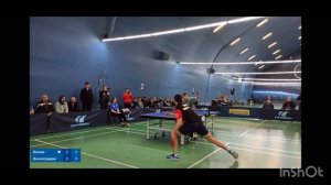 Настольный теннис.Мощный топ спин