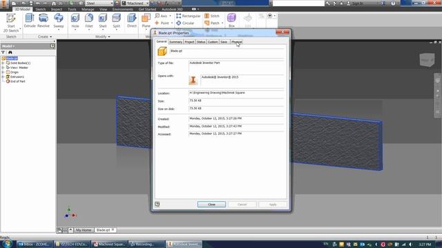 Autodesk Inventor Tutorials Machinist Square part 1--Parts смотреть онлайн