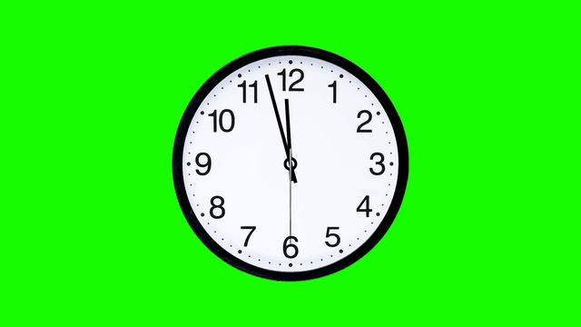 Clock Green Screen