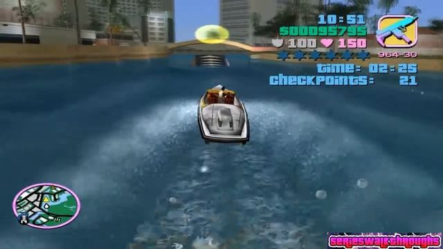 GTA Vice City - Mission #24 Stunt Boat Challenge смотреть онлайн