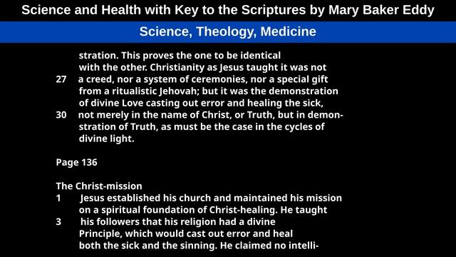 Science, Theology, Medicine, from Science and Health with Key to the Scriptures by Mary Baker Eddy смотреть онлайн