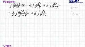 3_16_Неопределенный интеграл Простейшая дробь Часть 1
