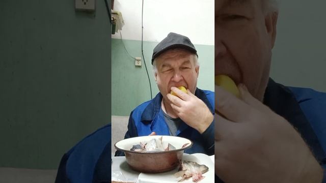 На ужин селёдка с картошкой в мундире и маринованный лук. смотреть онлайн