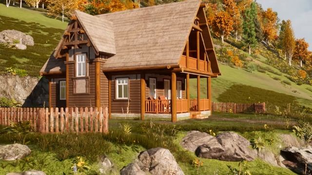 Cottage | SketchUp 3D Model + Twinmotion Rendering смотреть онлайн
