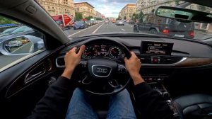2016 AUDI A6 C7 QUATTRO / Ауди А6 С7 Кваттро 1.8 турбо робот 189 л.с. | Тест-драйв от первого лица