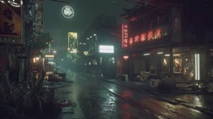 Neon Shadows - Cyberpunk Streets in the Rain _ Ambient Sci-Fi Soundscape - 1 Hour