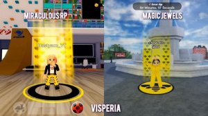 MIRACULOUS RP VS MAGIC JEWELS - TODOS TRANSFORMAÇOES (Comparação) - MIRACULOUS ROBLOX!