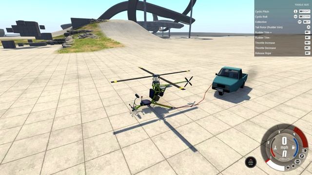 BeamNG.drive - SUPER MINI HELICOPTER смотреть онлайн