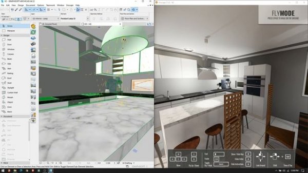 Enscape + Archicad 22. Realistic renders for architectural projects.