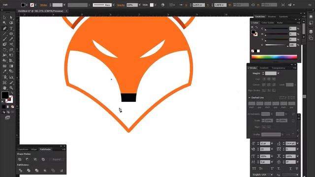 Violent Fox Logo Design Adobe illustrator Tutorial 2021 Graphic Sector смотреть онлайн