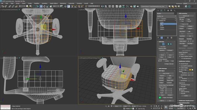 55 - Моделирование с помощью модификатора Symmetry в 3ds Max 2025 смотреть онлайн