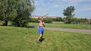 Тренировка с нунчаками