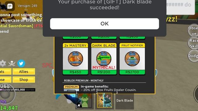 Another Dark Blade Giveaway