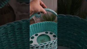 Пасхальная корзина из бумажной лозы