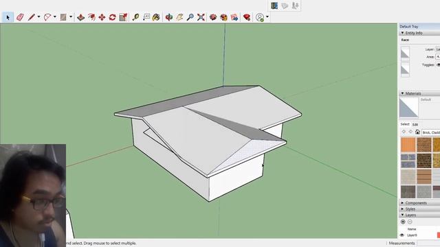SKETCHUP TUTORIAL - Roof Combination Part 1 смотреть онлайн