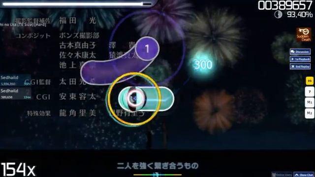 Osu! | Sako Tomohisa - Bokutachi no Uta (TV Size) [Hard] смотреть онлайн