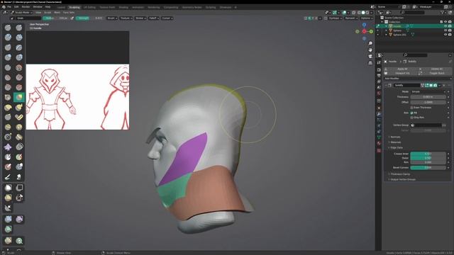 Blender Character Timelapse | Creating Ether my OC | part 2 Blocking Hoodie смотреть онлайн