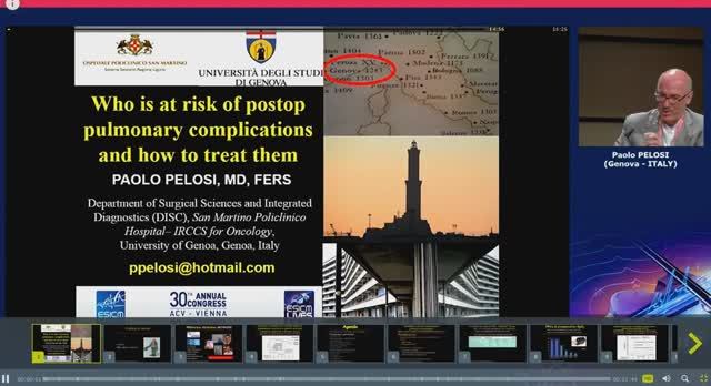 Who is at risk of postop pulmonary complications and how to treat them Paolo Pelosi 2017