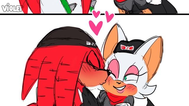 First Kiss - Knuckles X Rouge (Knuxouge) Comic Dub Comp