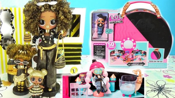 Семейка LOL SURPRISE! серии J.K. / Игровой набор САЛОН КРАСОТЫ для КУКОЛ ЛОЛ play dolls