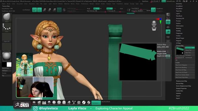 Exploring Character Appeal – Layla Viscu – ZBrush 2022 смотреть онлайн