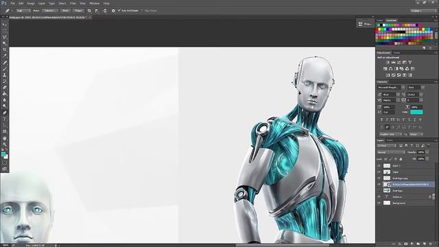 Eset Antivirus - Speed art (#PhotoshopCC) смотреть онлайн