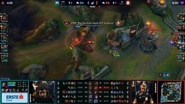 FNC vs G2 Round 2 Playoffs Viewing Party Highlights смотреть онлайн
