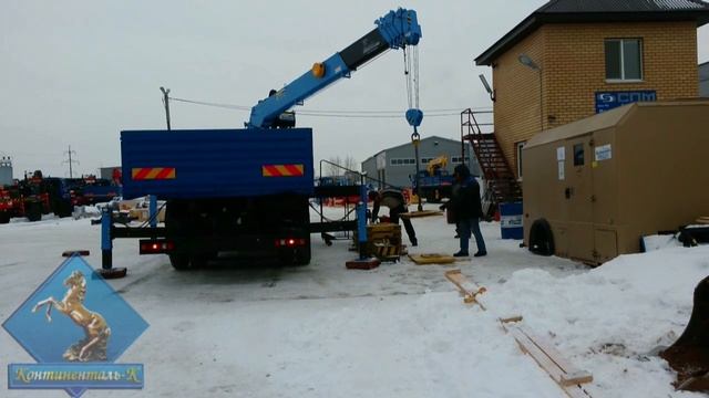 Бортовой автомобиль КАМАЗ-65117 с КМУ Dong Yang 1926 смотреть онлайн