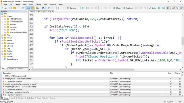 How To Convert MQL4 To MQL5 & Vice Versa Expert Advisor [EA] or Any File To Be Compilable - PART 14 смотреть онлайн