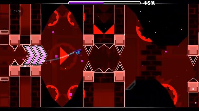 зачем так много хитбоксов и секретных путей в Bloodbath Geometry dash? смотреть онлайн