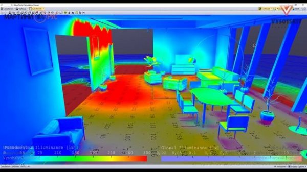[Курс «Светодизайн в Revit»] Расчет проекта в плагине Elumtools for Revit