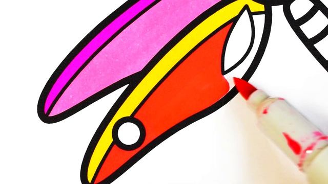 How to draw bugs Rhinoceros beetle Dragonfly Caterpillar Coloring pages смотреть онлайн