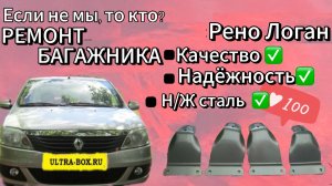 Рено Логан. Заменили опоры багажника на крышу - теперь стало надёжно! Не слетят! А как вы считаете?