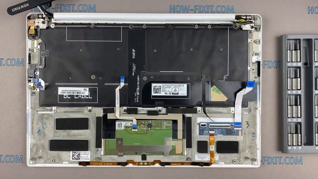 Dell XPS 9370, 9380, 9360 keyboard replacement смотреть онлайн