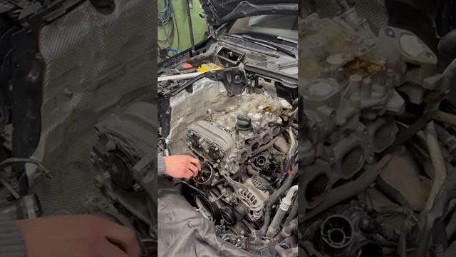 Часть 1 : Mercedes C-180 W205 Прогорела прокладка под ГБЦ на моторе M274.910