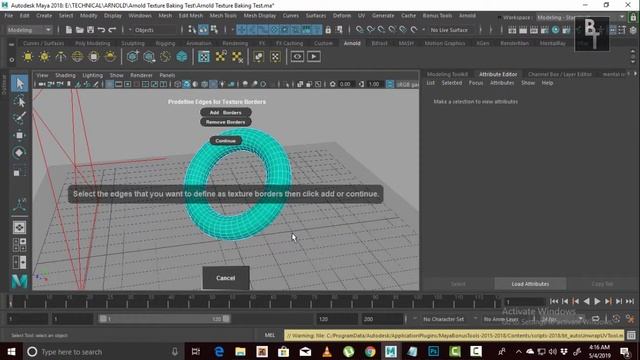Baking Texture with Arnold in Maya 2018 (NO AUDIO) смотреть онлайн